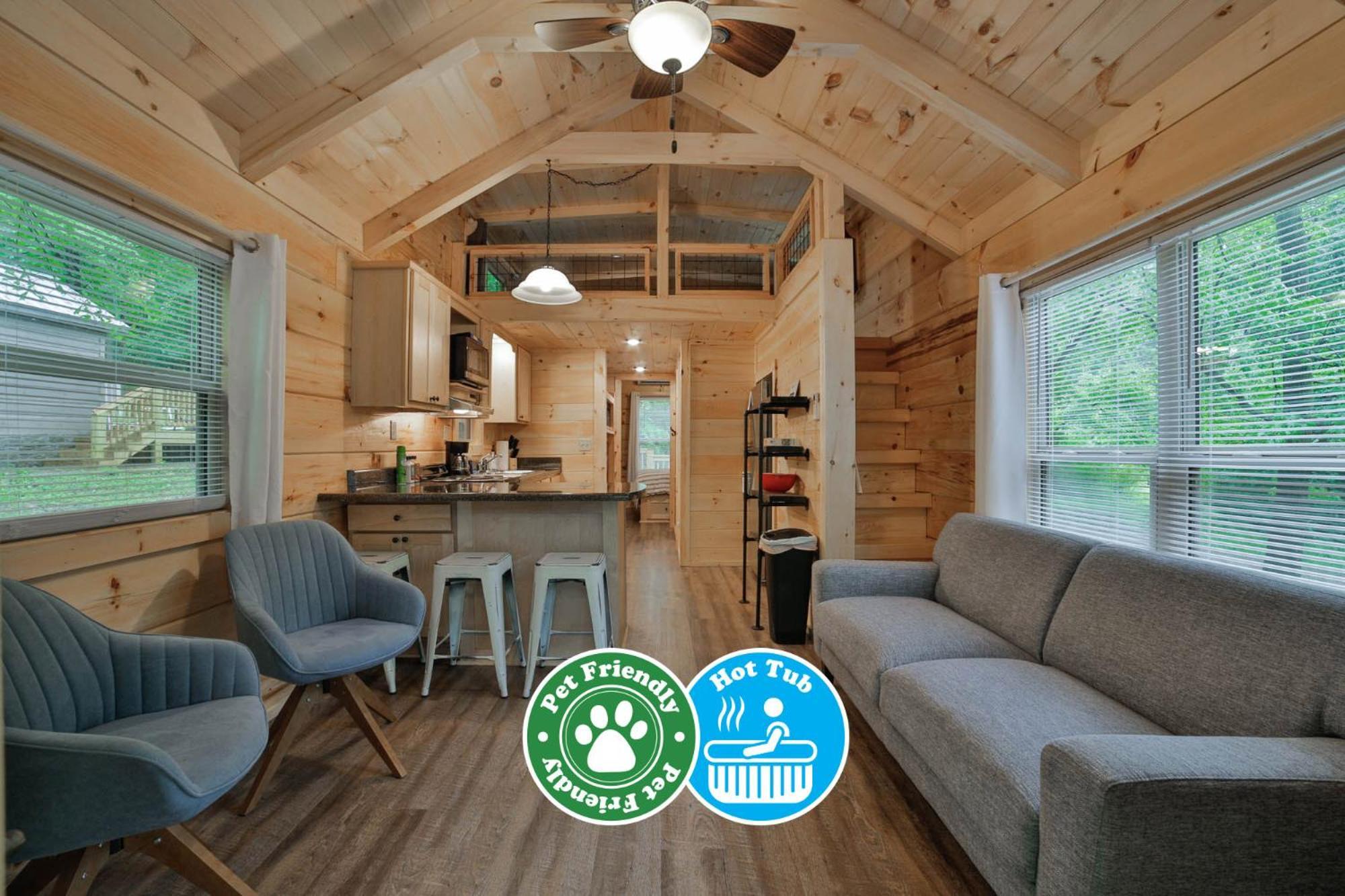 Lena Cabin Wooded Tiny Cabin - Hot Tub Chattanooga Eksteriør billede